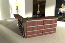 atrium modern reception desk