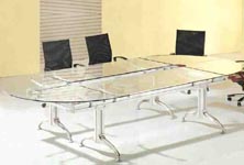 Dior glass top boardroom table