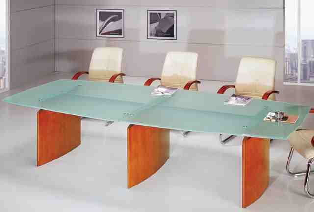 treazure glass top conference table