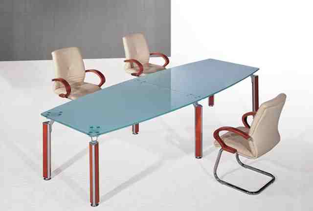 Glory Glass top modern conference boardroom table