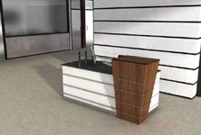 capital modern reception desk