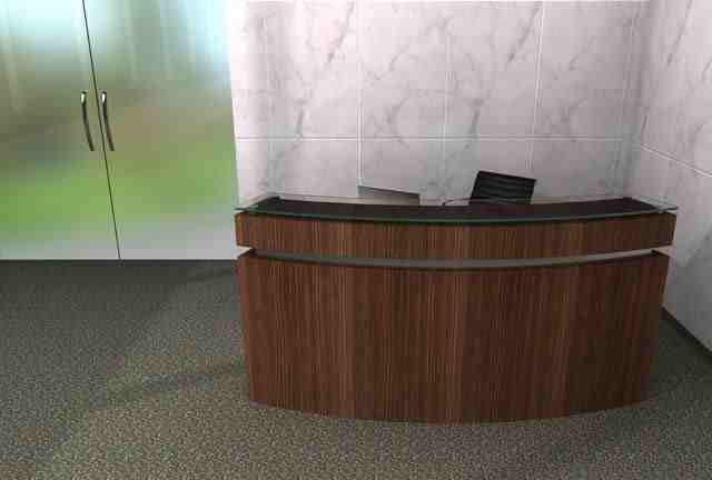 crescent reception desk