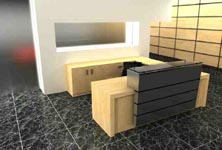 impressio modern reception desk