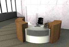 loggia modern reception  desk