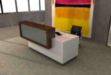 portico modern reception desk