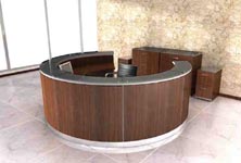 rotunda modern circular reception desk