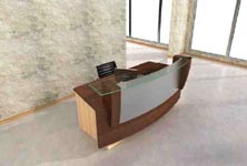 torus modern reception desk