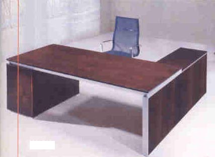 coby veneer modern executive desk with return