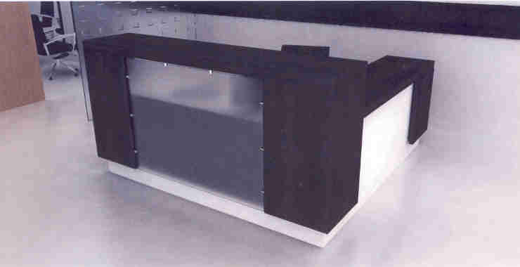 modular veneer modern reception desk