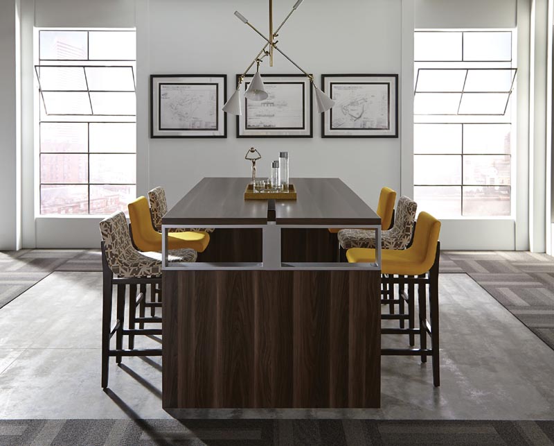 Inigo series cafe height (42") conference table