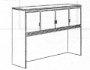 66" overhead storage hutch