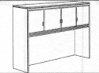 72" overhead storage hutch