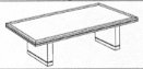 Rectangular Conference Table 8'