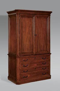 Storage cabinet with two drawer lateral file