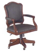 shaped high back desk chair