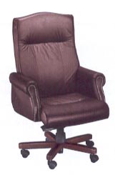 traditional roll arm chair in burgundy leather