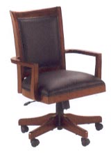 contemporary black leather desk chair