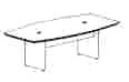 8' boat shaped conference table