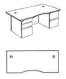 double pedestal desk