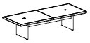 10' rectangular 2 piece conference table