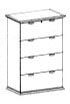 4 drawer lateral file