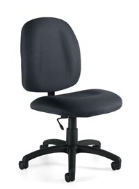 global armless task chair