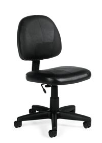 global leather task chair