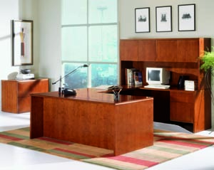 Forte u desk hutch suite