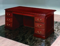 executive double pedestal desk