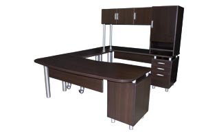 modern u desk suite