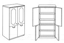 double door storage cabinet