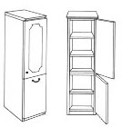 storage cabinet hinged right