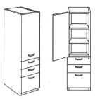 left hinged box/box/file storage cabinet
