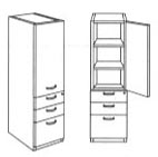 right hinged box/box/file storage cabinet