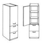file/file left hinged storage cabinet
