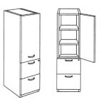 file/file right hinged storage cabinet