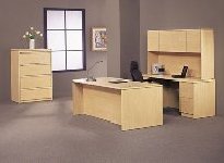 Light maple office furniture