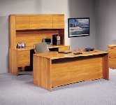 Lakeport cheap executive office furniturem medium oak desk ensemble from Indiana office furniture