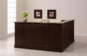 Cameo reception furniture from Indiana desk
