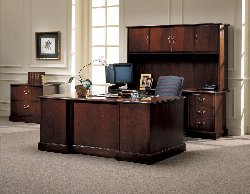 Jefferson Traditional office furniture made of high quality veneers brings you contemporary function.