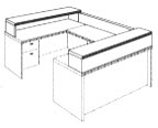 reception riser for U unit