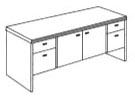 3/4 ped storage credenza