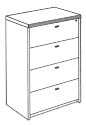 4 drawer lateral file