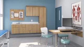 Harmonia series healthcare furniture by Group Lacasse