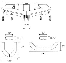 modular tables layout 1