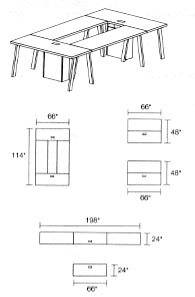 modular tables layout 4