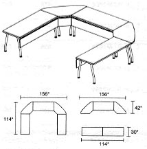 modular tables layout 5