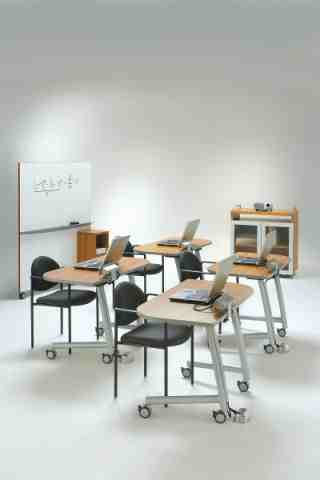 training tables with complementary furniture