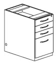 full pedestal for desk