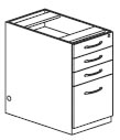 full pedestal for credenza